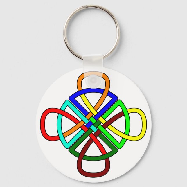 Knotwork Cross Chaveiro (Frente)