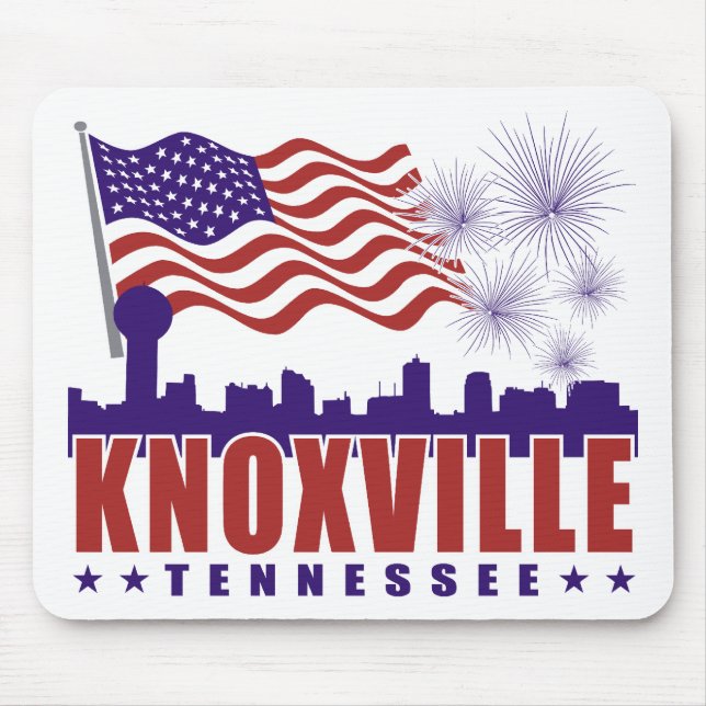 Knoxville Tennessee Mousepad patriótico (Frente)