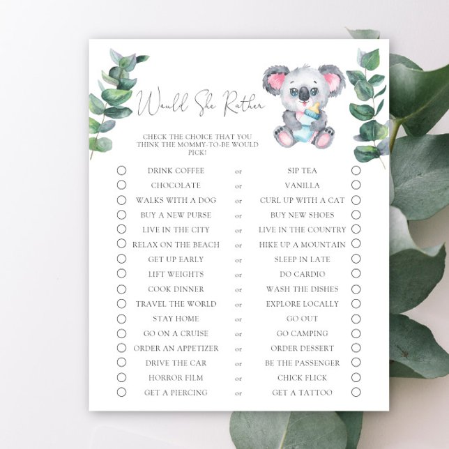 Koala Bear Ela Preferencialmente Chá de fraldas (Criador carregado)