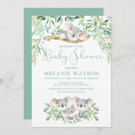 Koala Bush Bebês Bebês Convites Para Bebê