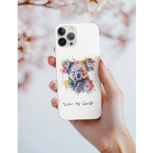 Koala Cudles em cores, personalizado