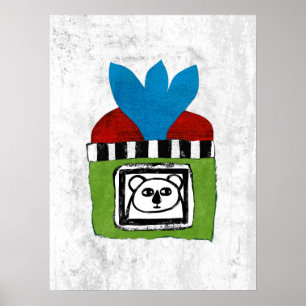 Koala Em Home Poster Wall Art