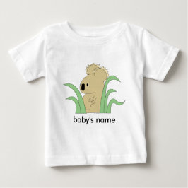 koala infantil no t-shirt do eucalipto