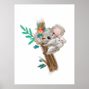Koala Madre E Bebê Poster