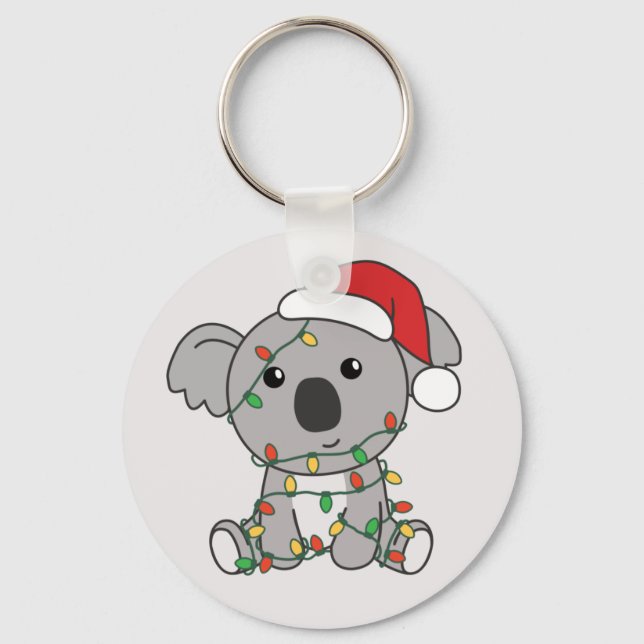 Koala Natal Animais de inverno Koalas Chaveiro (Frente)