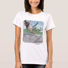 Kobold Kick Patinete Tricks Fantasy Art T-shirt