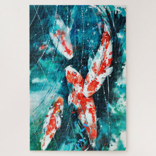 Kohahu Koi Carp Fish Quebra-cabeça