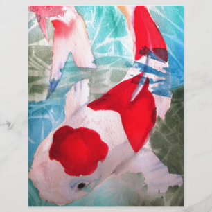 Kohaku Koi 2 Arte japonesa de peixes aquosos