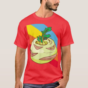 Kohlrabi Vegetables Food Vegan Vegetarian T-Shirt