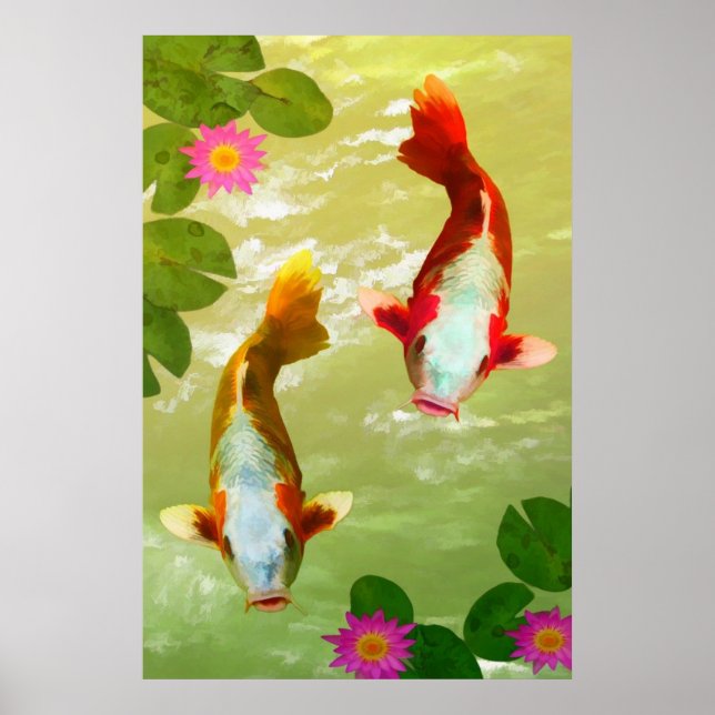 Koi Carp Fish Poster (Frente)