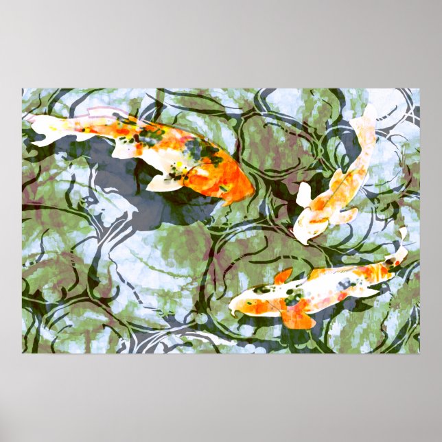 Koi Fish Poster (Frente)
