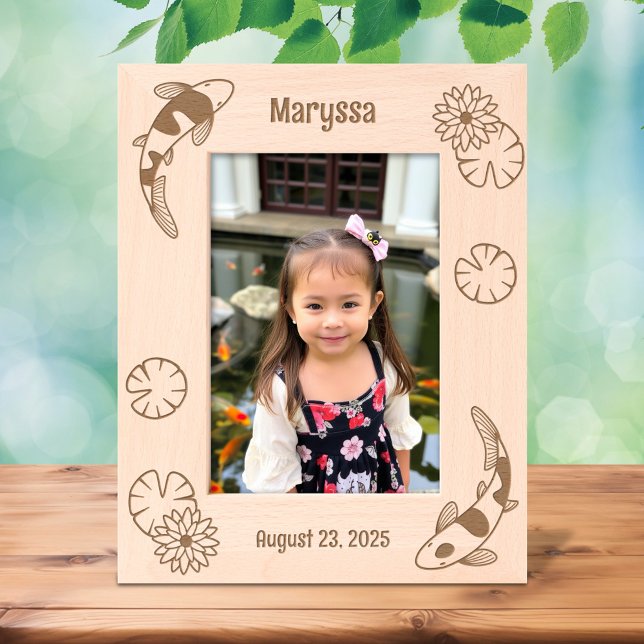 Koi Fish Water Lily 5x7 (Criador carregado)