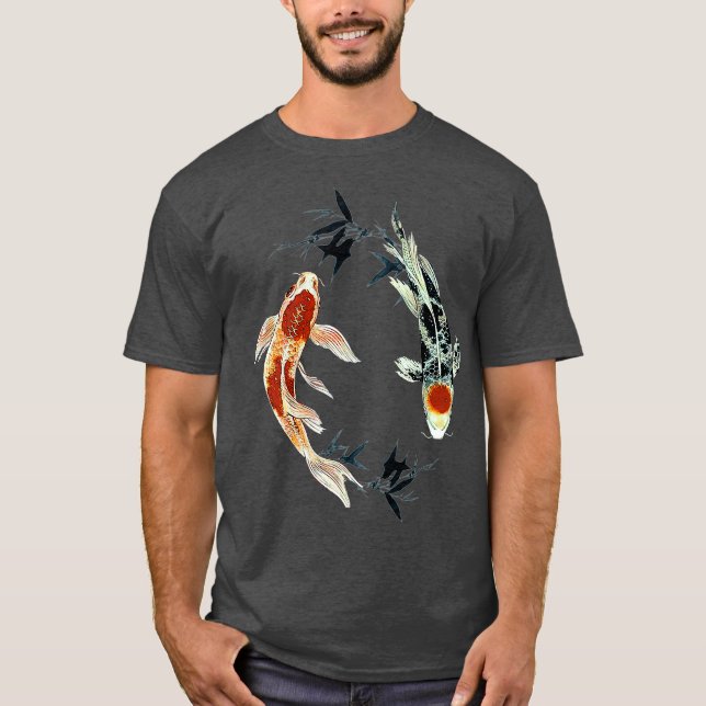 koi fish yin yang com camisetas de bambu Premium (Frente)
