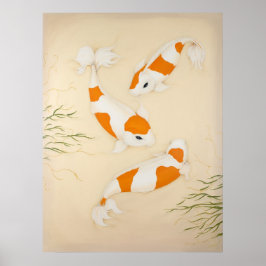 Koi Japonês Fishes Art Impressão