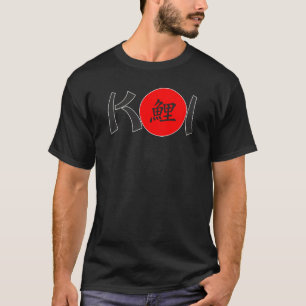 KOI - Nishikigoi Japonês Calliografia 2 T-Shirt