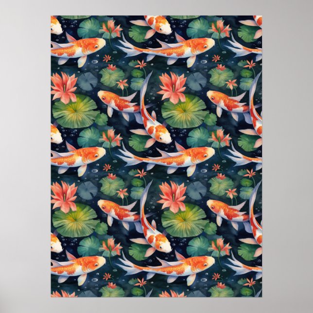 Koi Pond Poster (Frente)