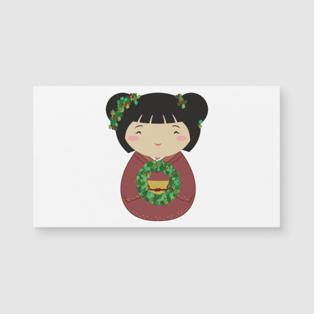 Kokeshi Christmas Wreath (Frente)