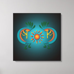 Kokopelli com Canvas Sun