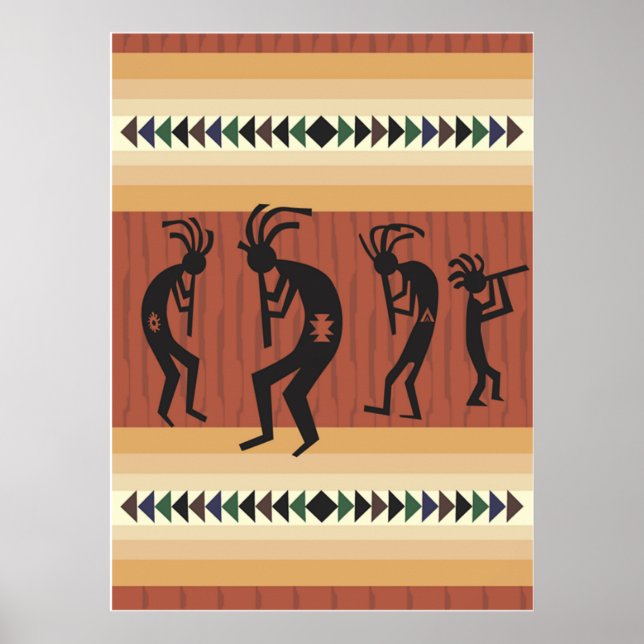 Kokopelli Tribal Impressão (Frente)