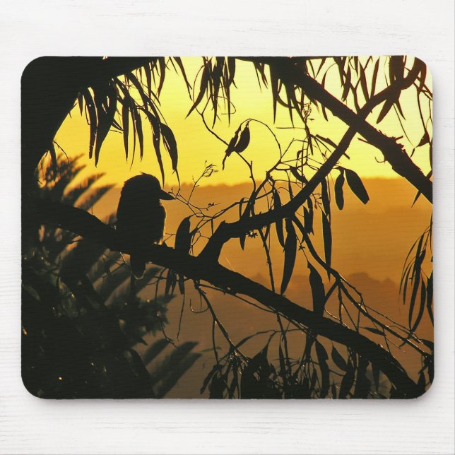 Kookaburra australiano Sunset Mousepad (Frente)