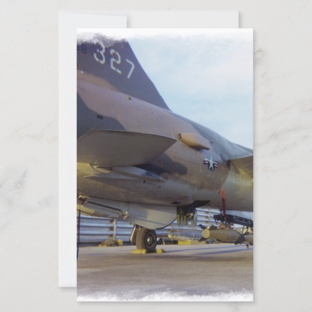 Korat AFB Tailândia 1968  F-105  A1 Impressão (Frente)