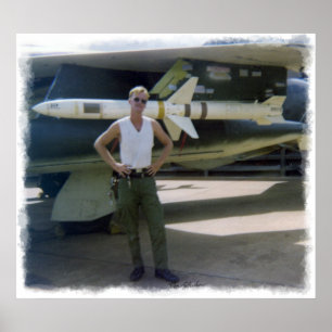 Korat AFB Thailand 1968 F- 105 Impressão