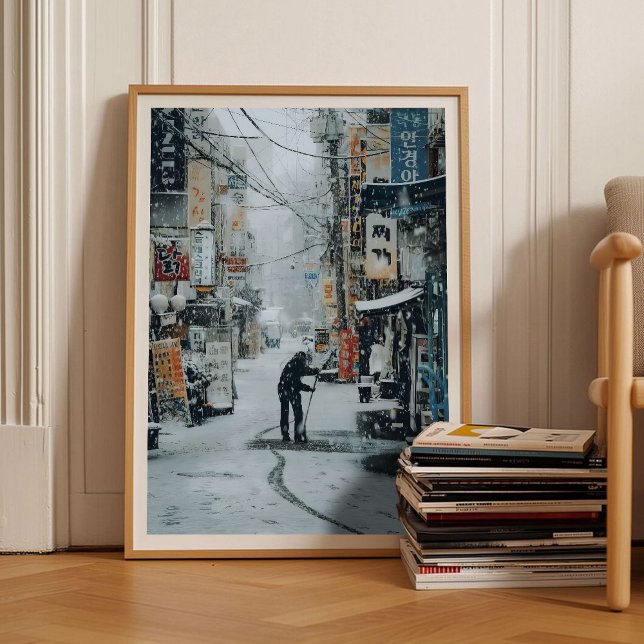 Korea Print Korea Poster Seoul Print Winter Wall A (Criador carregado)