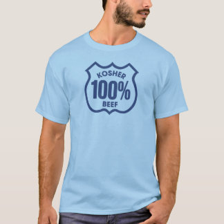 Kosher 100% Beef T-Shirt – Funny Jewish Food Humor