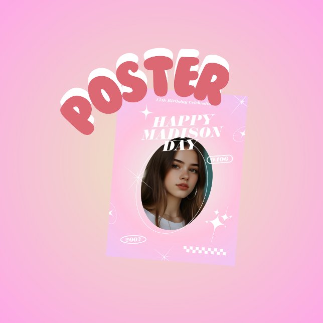 Kpop Idol Aniversário Estilo de Fancafé Poster (Criador carregado)