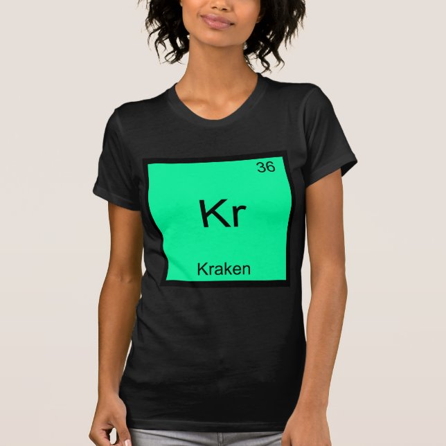Kr - Camiseta engraçada com símbolo do elemento qu (Frente)