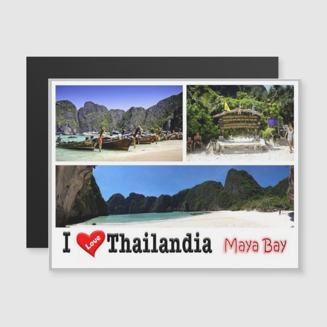 Krabi - Baía Maya - Tailândia - Eu Amo - (Frente/Verso)