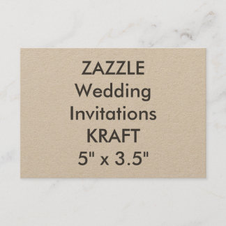 KRAFT 100lb 5" x 3,5" Convites de casamento