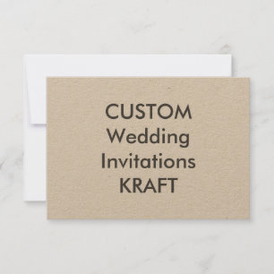 KRAFT 100lb 5" x 3,5" convites do casamento