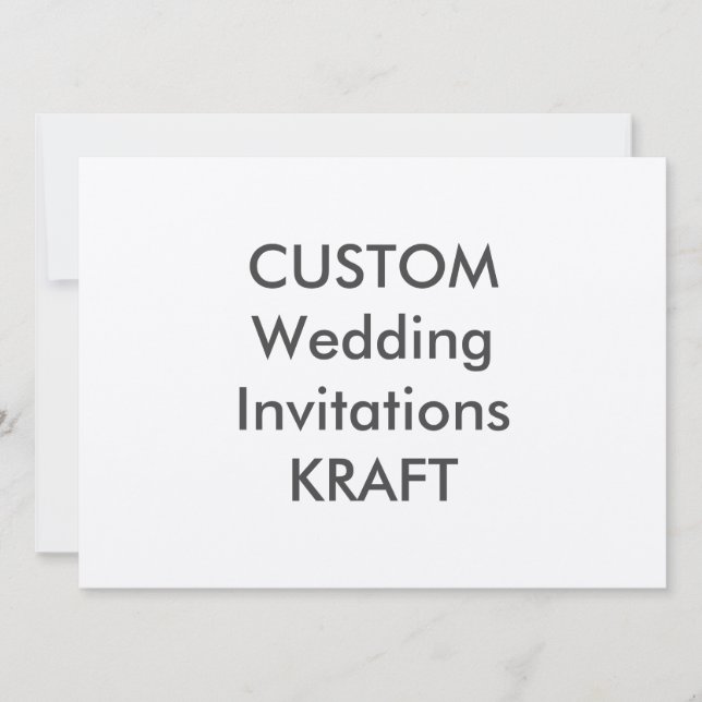 KRAFT 7,5" x Convites De Casamento De 5,5" (Frente)