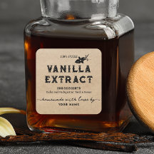 Kraft Personaliza a etiqueta Homemade Vanilla Extr