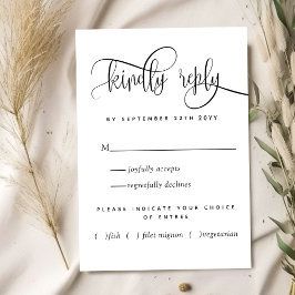 Kraft, Russo Moderno, Script, Com Placa RSVP De Re