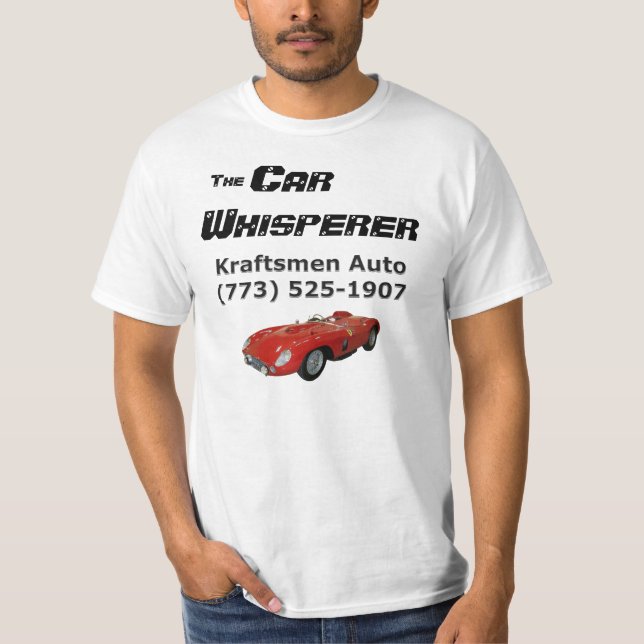 Kraftsmen Car Whisperer Basic T-Shirt (com carro v (Frente)
