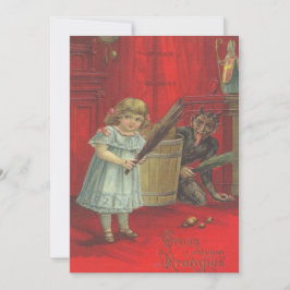 Krampus Brincando com Menina