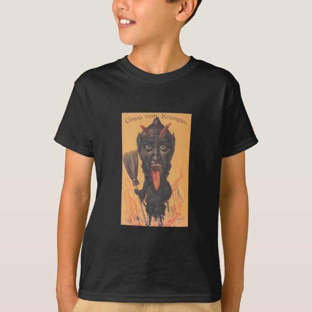 Krampus caçoa o t-shirt (Frente)