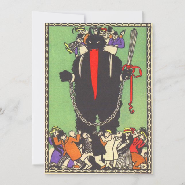 Krampus Coletando as Pessoas Más (Frente)