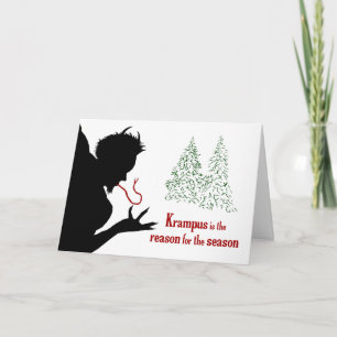 Krampus é a razão para o cartão de saudação da tem