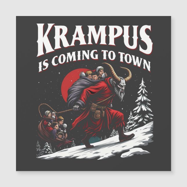 Krampus está chegando à cidade Krampus Natal  (Frente)