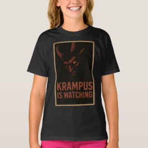 Krampus Está Observando – Camisa de Natal de Terro
