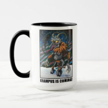 KRAMPUS ESTÁ VINDO! Caneca