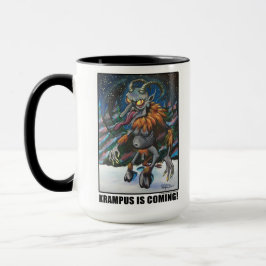 KRAMPUS ESTÁ VINDO! Caneca