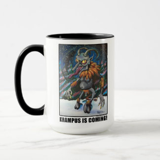 KRAMPUS ESTÁ VINDO! Caneca