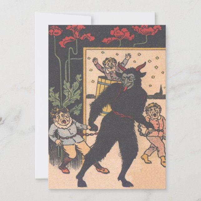 Krampus Leva Embora Crianças Más (Frente)