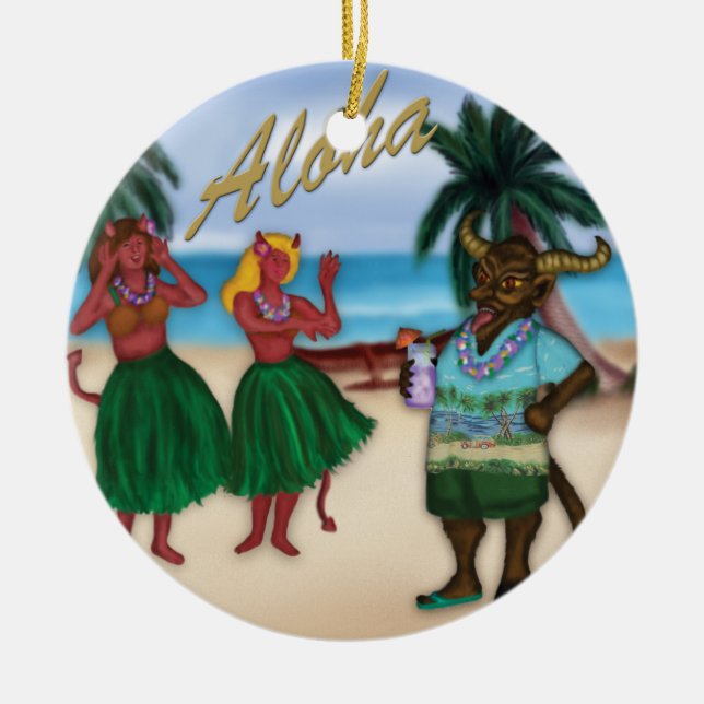 Krampus no ornamento das férias (Frente)