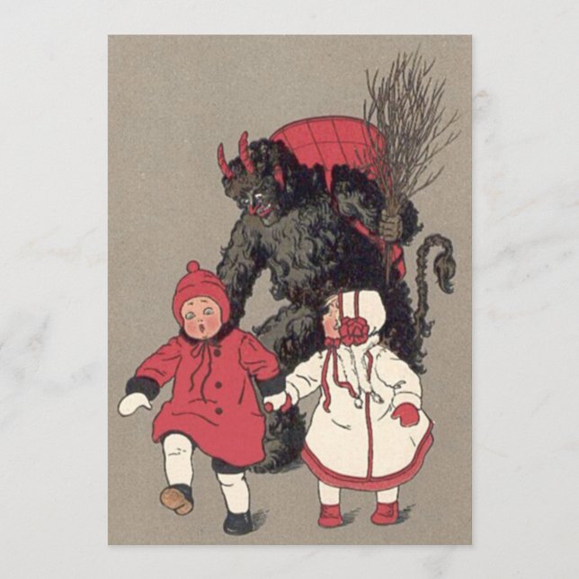 Krampus Perseguindo Crianças Interruptor (Frente)