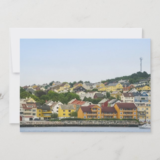Kristiansund Houses Norway Card (Frente)